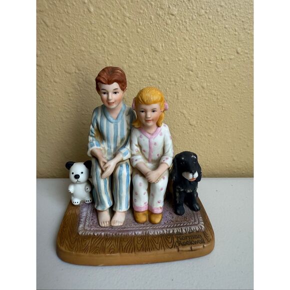 Norman Rockwell Santas Visit 1986 Limited Addition Fine Porcelain collectibles 6 - Picture 1 of 12